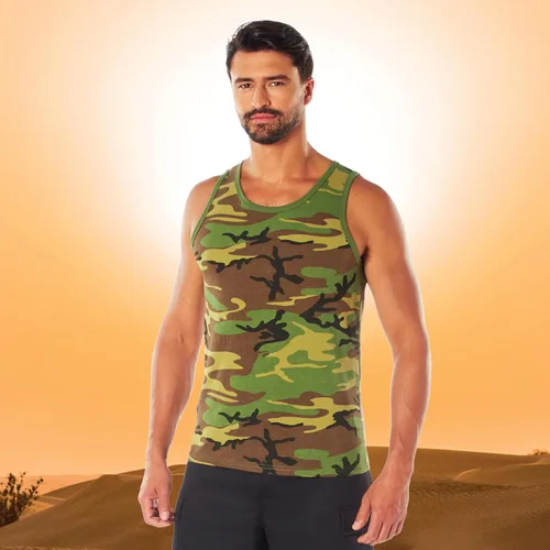 Vista 2 de Rothco playera sin mangas Verde oliva (Olive Drab)