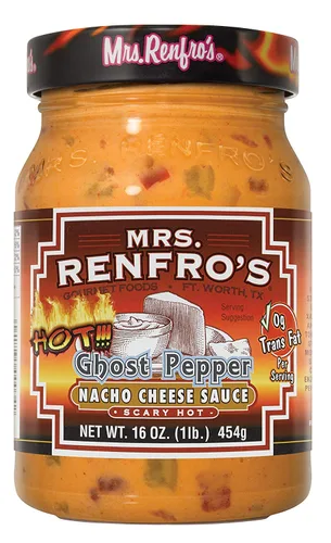 Vista 5 de Mrs. Renfro's Salsa de queso nacho con chipotle, 16 oz (paquete de 2)