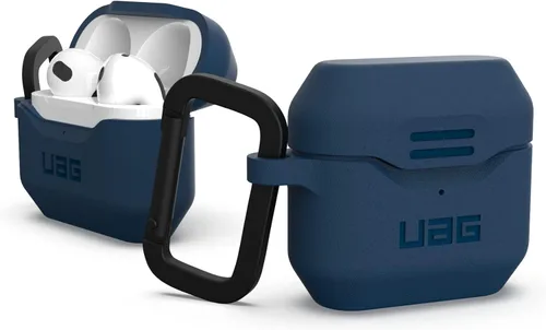 Vista 14 de UAG - Funda diseñada para AirPods (3ª generación 2021) Metropolis Ballistic ARMR Olive Drab, funda protectora resistente compatible con carga