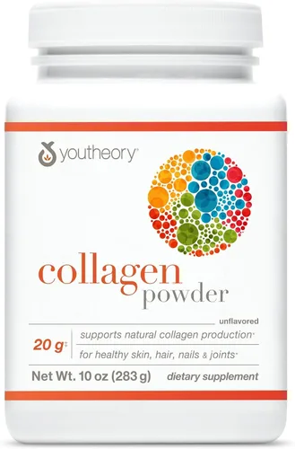 Vista 9 de Youtheory Colágeno en polvo - 0.71 oz de péptidos de colágeno hidrolizados - con vitamina C, biotina y aminoácidos - Apoya la salud