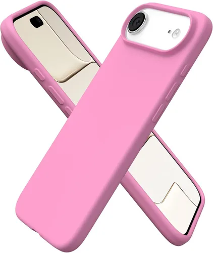 Vista 10 de ORNARTO Funda para iPhone Air de 6.5 pulgadas, silicona líquida delgada de 3 capas de goma de gel suave a prueba de golpes con forro de microfibra