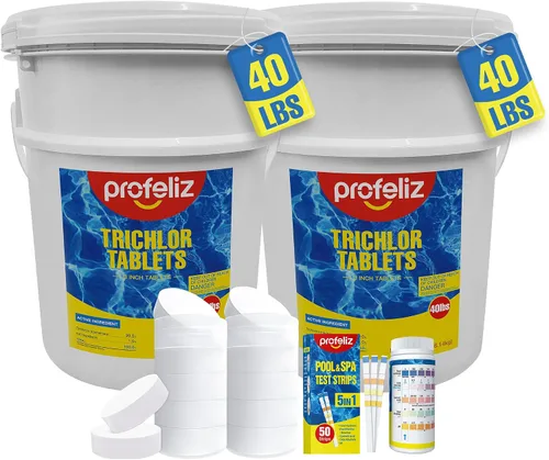 Vista 12 de PROFELIZ Chlorine Tablets 3 Inch for Swimming Pools,20 lbs
