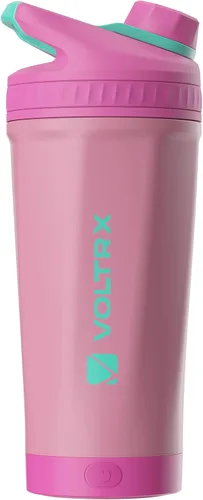 Vista 16 de VOLTRX ChillMix - Botella agitadora aislada de acero inoxidable, mezclador eléctrico recargable por USB C, vasos agitadores para batidos