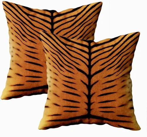 Vista 11 de TOMWISH Juego de 2 fundas de almohada de 16 x 16 pulgadas, diseño de vaca blanca y negra, fundas decorativas para el hogar, cama, sofá, sala