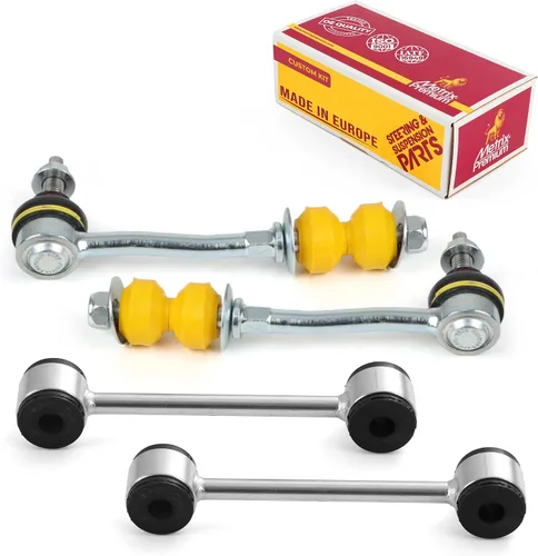 Vista 115 de Metrix Premium Chassis Parts - Kit de 4 piezas de barra estabilizadora delantera y trasera con enlace de extremo de barra estabilizadora para Ford