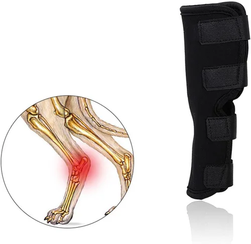 Vista 5 de Coderas para perro, cómoda funda elástica ajustable para patas de perro para dejar de lamer, manga protectora de recuperación para perro, soportes