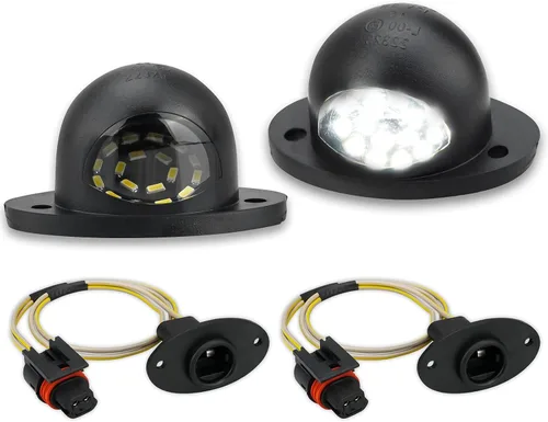 Vista 10 de Juego de luces de matrícula Bestview, lámpara LED para etiqueta trasera del parachoques con enchufe, cableado, carcasa de montaje para 1994 1995