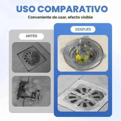 Vista 5 de Cubierta de Drenaje de Ducha Desechable Captador de Pelo, 2026 Mejora de 3.94 Pulgadas Cuadradas, Pegatinas para Drenaje de Piso Captador de Pelo