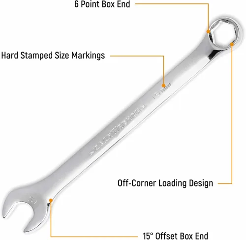 Vista 2 de GEARWRENCH 81923 - Juego de 28 llaves combinadas de 6 puntas, SAE y métricas (Paquete de 2)