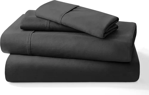 Vista 13 de Juego de sábanas puro de 100% algodón orgánico certificado de 1000 hilos, juego de ropa de cama de 4 piezas, bolsillo extra profundo de 24 pulgadas