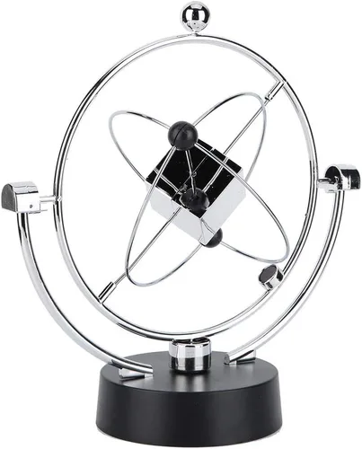 Vista 4 de Bolas de equilibrio de Newton, oscilación magnética cinética orbital decoración de escritorio Newton Pendulum