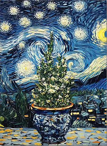 Vista 19 de VeGuude Kits de Pintura de Diamantes para Adultos, Paquete de 6 Kits de Arte de Diamantes Noche Estrellada de Van Gogh, Manualidades DIY de Taladro