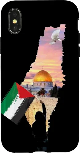 Vista 5 de Boy Hold Palestine Map Flag Jerusalem's City Palestinians Case for iPhone 17