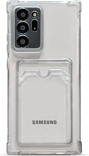 Vista 45 de Tuokiou para Samsung Galaxy A16 Funda, Fundas Protectoras Transparentes con Ranura para Tarjetas, Funda Cartera de TPU Suave Ajuste Delgado