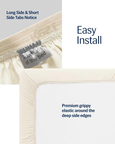 Vista 6 de REST Compre 2 OBTENGA 30 por ciento de descuento: Evercool Comforter Plus Paquete de sábana bajera con un 30% de descuento, en Snow Ivory, Queen