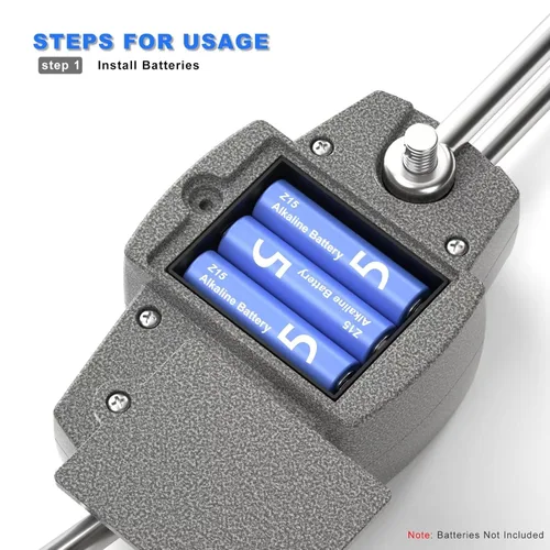 Vista 4 de Báscula digital portátil de 661.4 lbs con ganchos, báscula de juego de alta precisión, báscula electrónica resistente para colgar en granja, caza
