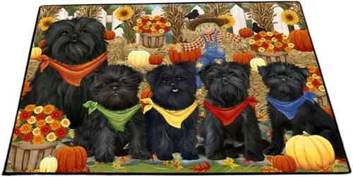 Vista 21 de Doggie of the Day Affenpinscher Dogs Floor Mat - 4th of July Independence Day - Best Dog Doormat - Protector Decor - Unique Portrait Art - Premium