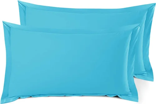 Vista 127 de Nestl Juego de 2 fundas tipo sham de almohada suaves - Fundas de almohada de microfibra de doble cepillado - Fundas de almohada de cama premium