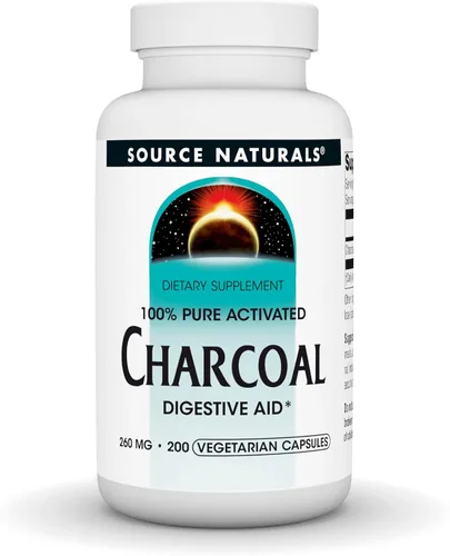 Vista 6 de Source Naturals Carbón - 100% Puro Activado, Ayuda Digestiva - 100 Cápsulas