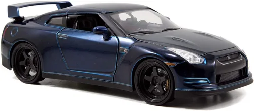 Vista 2 de Jada Juguetes Fast & Furious Nissan GTR Azul 1:24 Diecast