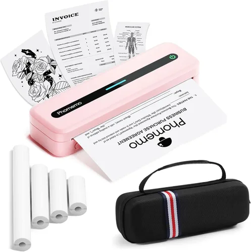 Vista 13 de Phomemo Impresoras Portátiles Inalámbricas para Viajes, M832 Impresora Térmica Bluetooth Sin Tinta Compatible con 8.5'' x 11'' Carta de EE.UU.