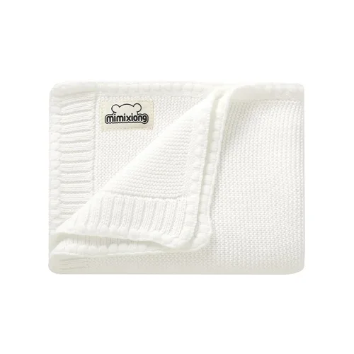 Vista 9 de mimixiong Manta de bebé 100% algodón tejida celular para niños y niñas, color verde, 40 x 30 pulgadas