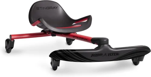 Vista 7 de Radio Flyer Stingray Patinete de conducción con deriva divertida para niños de 3 a 8 años, acción de giro de 360°, asiento ajustable para niños