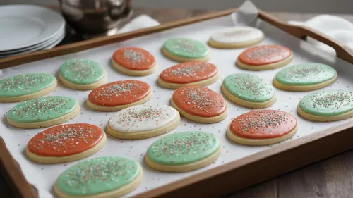 Vista 4 de NCS Azúcar de lijado rojo, blanco y verde navideño, 8 onzas, ideal para cupcakes, galletas, pasteles, paletas de pastel