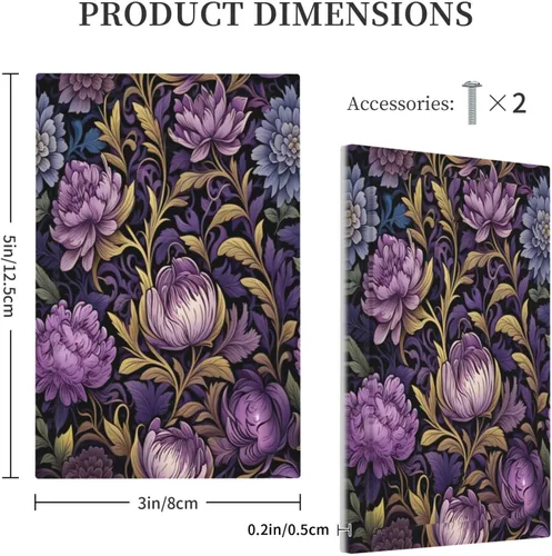 Vista 52 de Decorative Outlet Covers Blue Background White Cat Daisy Floral 2-Gang 1-Gang Wall Plate Single Toggle/Rocker Farmhouse Style Light Switch Covers