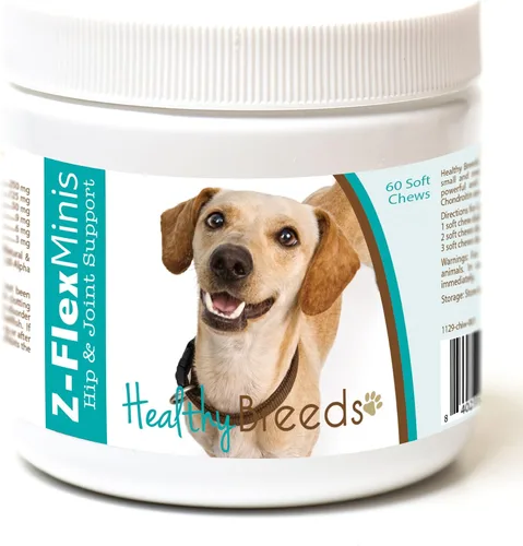 Vista 20 de Healthy Breeds Affenpinscher Z-Flex Minis - Masticables suaves para cadera y articulaciones, 60