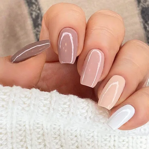 Vista 2 de Vishine Kit de esmalte de uñas de gel, 6 colores de la serie Classic Nudes, tono de piel natural, tonos de gel de uñas pigmentados a la moda, arte