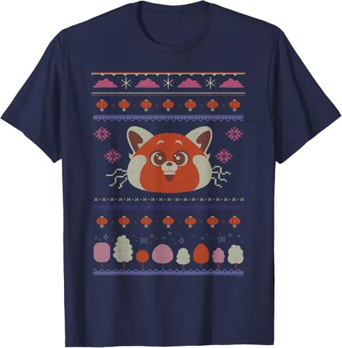 Vista 9 de Disney and Pixar's Turning Red Panda - Suéter feo de Navidad, Negro, S