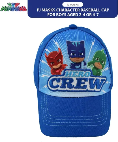 Vista 4 de PJ Masks Gorra de béisbol de algodón para niños con bordado (de 2 a 7 años)
