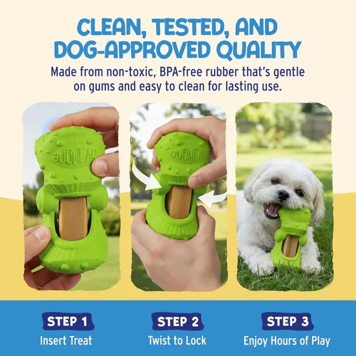 Vista 5 de Himalayan Jughead Classic - Soporte para masticar para perros, sostiene masticables y golosinas para perros, ralentiza los masticadores rápidos