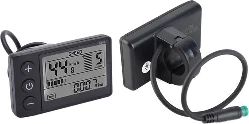 Vista 7 de Computadora de bicicleta, velocímetro de bicicleta S866, medidor de pantalla LCD, IP65, odómetro de ciclismo, 24 V, 36 V, 48 V, panel de control