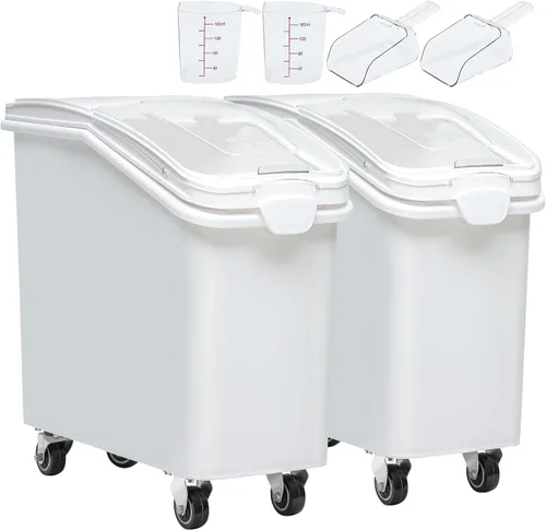 Vista 10 de YITAHOME Contenedor de almacenamiento de alimentos de 4 piezas y Transparente