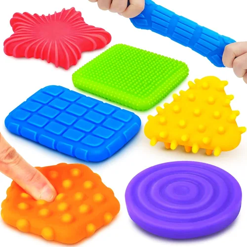 Vista 9 de Juguetes Sensoriales Esponjosos para Niños Pequeños: 12 Piezas Súper Suaves y Texturizadas Fidget Sensorial para Niños Autistas con Necesidades