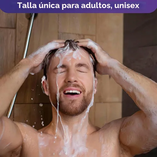 Vista 7 de 100 piezas de cubiertas para los oídos para la ducha, desechables, de plástico resistente al agua Cubiertas desechables para teñir el cabello