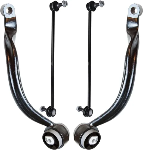 Vista 78 de Detroit Axle - 4 piezas de brazos de control traseros para Ford C-Max, Focus, Mazda 3 5, Volvo C30, C70, S40, V50, 4 brazos de control superiores e