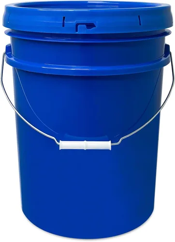 Vista 20 de Cubo de 5 Galones con Tapa Hermética Fabricado en EE. UU. Grado Alimenticio Plástico Premium HPDE Resistente Cubo Multiusos Duradero de 90