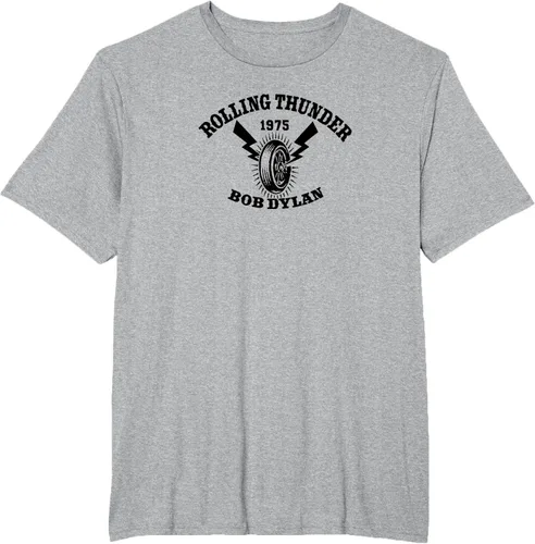 Vista 32 de Bob Dylan - Camiseta Rolling Thunder S Gris Oscuro