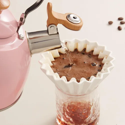 Vista 42 de ROCKURWOK - Tetera de estufa, tetera con mango ergonómico de tacto frío, tetera de acero inoxidable de grado alimenticio, tetera de estufa, tetera