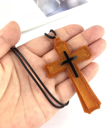 Vista 9 de Moldes de joyería de resina, molde de silicona para llavero con agujero, molde de resina epoxi para bricolaje, llavero, collar, colgante
