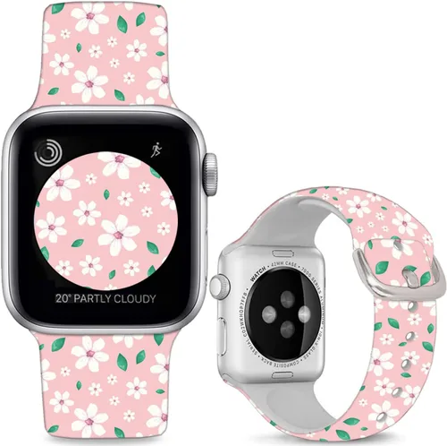 Vista 15 de Correas de reloj de silicona suave compatibles con Apple Watch de 1.496 in 1.575 in 1.614 in 1.654 in 1.732 in 1.772 in 1.811 in 1.929 in Ultra 2