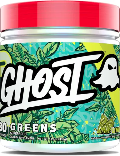 Vista 3 de Polvo de superalimentos GHOST Greens, Cranberry - 30 porciones - 19 super vegetales y rojos, frutas, verduras, espirulina y clorella, prebióticos