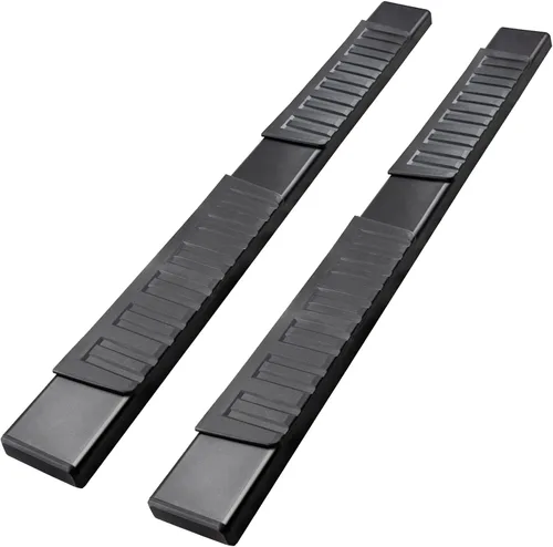 Vista 5 de Estribos de 6 pulgadas compatibles con Toyota Tundra Crew Max Cab 2022-2026. Estribos Toyota Tundra barras Nerf negras, escalones laterales