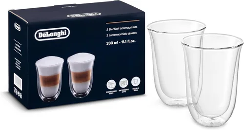 Vista 3 de DeLonghi Juego de 2 vasos térmicos de doble pared para espresso, 3 onzas