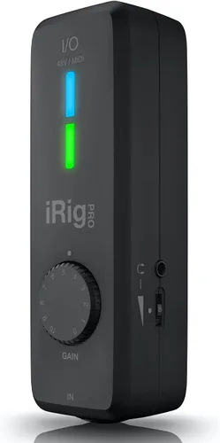Vista 10 de IK Multimedia iRig Pro Duo I/O Interfaz de audio USB, salidas balanceadas TRS y para auriculares, mezclador de audio a 24 bits, interfaz MIDI