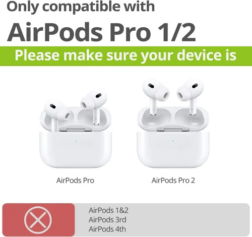 Vista 11 de Carveit Funda de madera para AirPods Pro de 2ª/1ª generación, grabado artístico de madera e incrustación hecha a mano, cubierta de TPU a prueba
