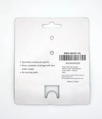 Vista 2 de Rocky Mountain Goods Rociador circular de metal para césped/jardín, cubre un área de hasta 30 pies de diámetro, ideal para riego de césped pequeño a